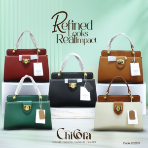 VARSSE Signature Lock Top-Handle Bag